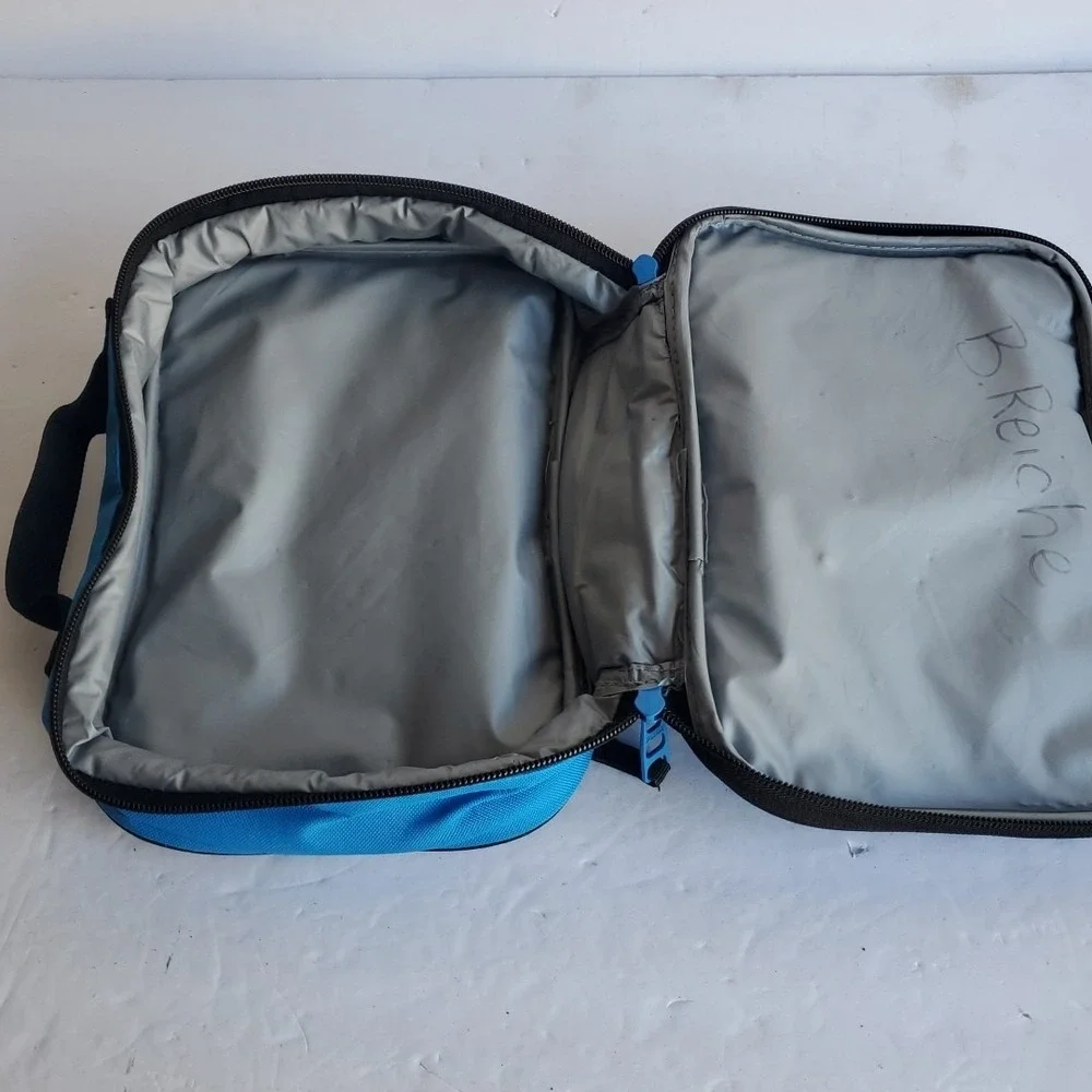 Puma Sport Cooler Lunch Bag‎ Insulated Blue Yellow Logo VTG